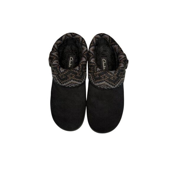 Clarks Sweater Scuff slipper in black - 8 - Picture 2 of 6